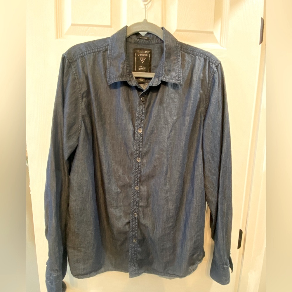 Guess classic light weight denim shirt